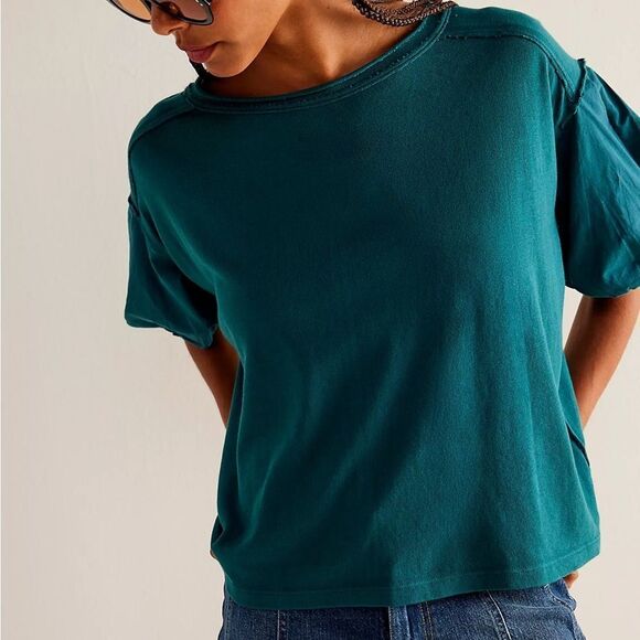 FREE PEOPLE Blossom Tee Small - Picture 3 of 11